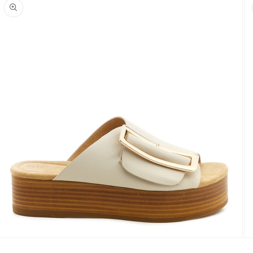 Kelsi Dagger Dover Shell Platform Sandals New In Box Size 8 in Shell